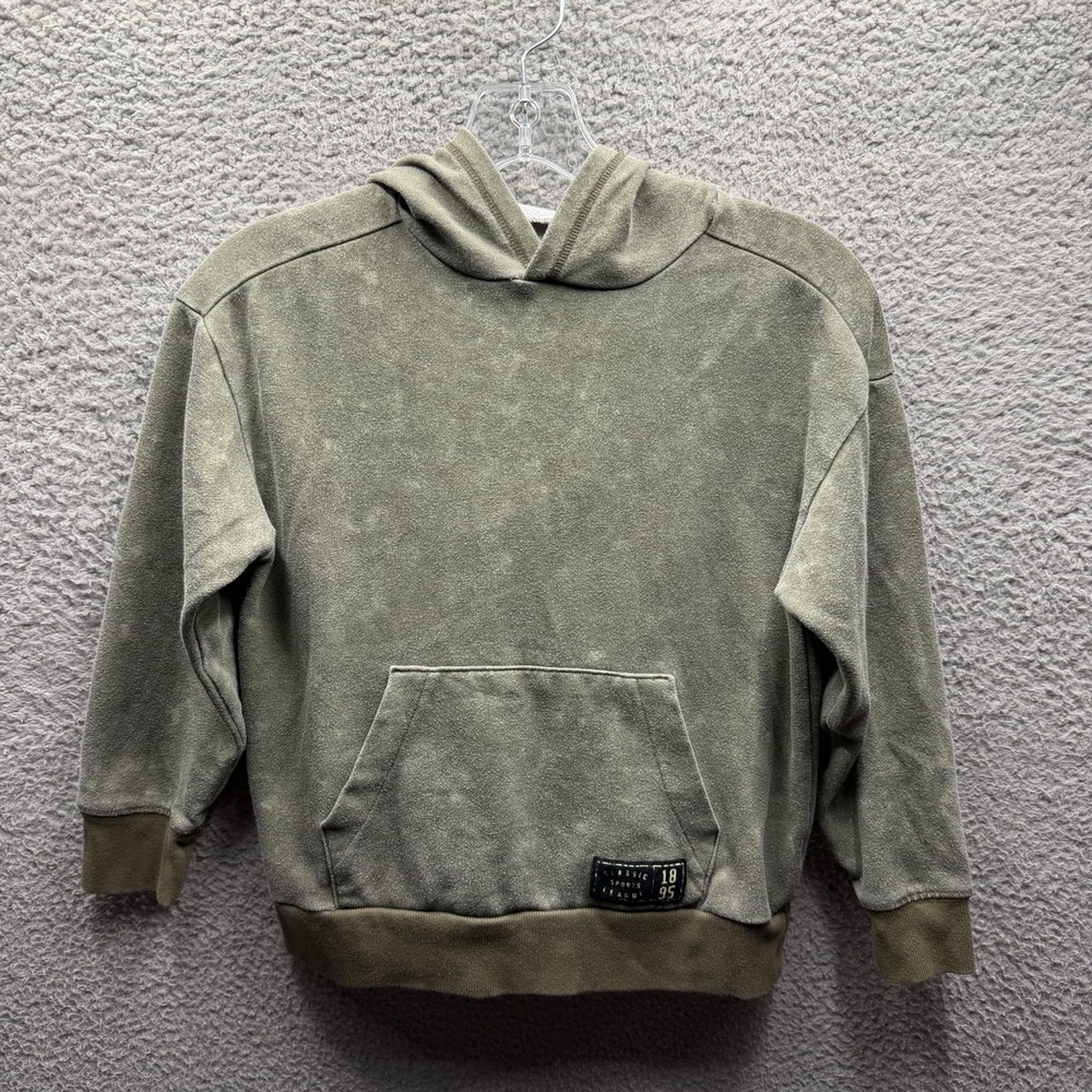 OshKosh B'gosh Hoodie Boy's Size 8 Green Basic Pullover Hoodie Boy's Size 7